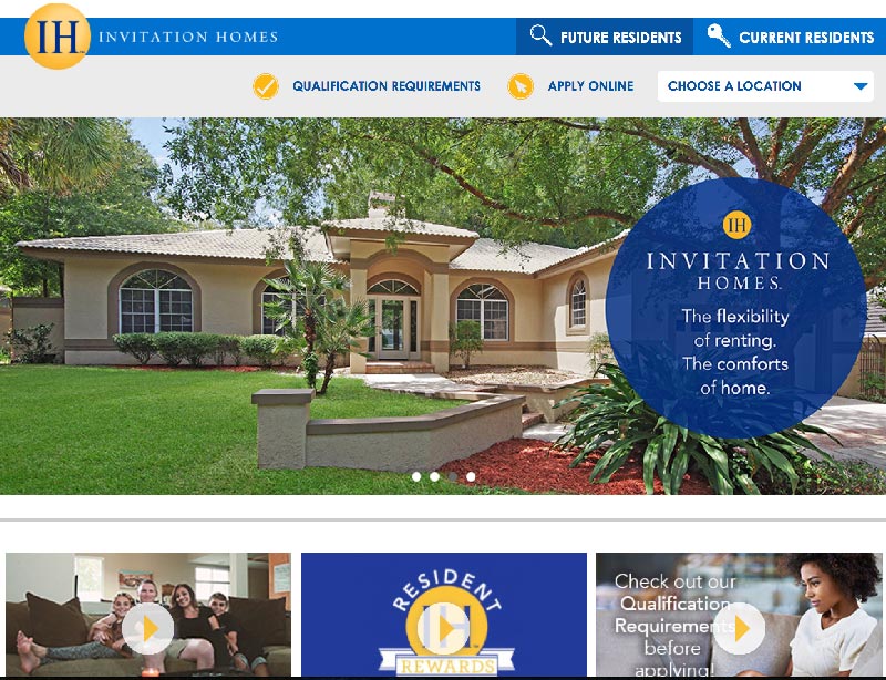 Invitations Homes is owned by Blackstone